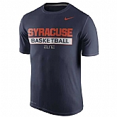 Syracuse Orange Nike Basketball Practice Performance WEM T-Shirt - Navy Blue,baseball caps,new era cap wholesale,wholesale hats